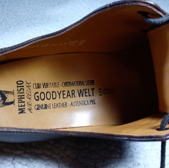 Mephisto Mens Marlon Chestnut DS size 10 - Picture 2 of 5